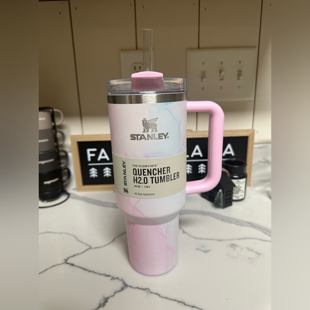 NWT Stanley 40oz Flowstate H20 Tumbler Watercolor in Tulle